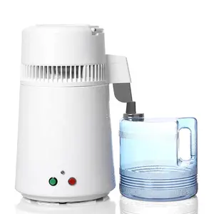 Máquina de destilación de agua doméstica de color blanco portátil de buena calidad con jarra de plástico de 4L