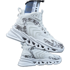 High Top Blade Sole Chunky <b>Height</b> <b>Increasing</b> Autumn/Winter Sporty Walking Shoes Size 39-46 Designer Sneakers - Product Image 1