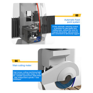 Mingke 5+1 Achsen Granit-Brückensäge PLC-Motor Stein-Schrägschneidemaschine Marmor-Fliesen Küchenarbeitsplatte 3200x2000mm Arbeitsfläche - Product Image 5