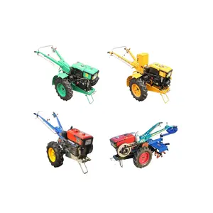 Popüler el elektrikli manuel iki tekerlekli traktör Motocultor Agricola Motocultor dizel