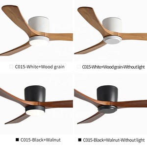 Flush Mount <strong>Ceiling</strong> <strong>Fan</strong> with Light <strong>Black</strong> Withe Flush Mount <strong>Ceiling</strong> <strong>Fans</strong> with Lights and Remote Control 2 in 1 <strong>Fan</strong> Light - Product Image 2