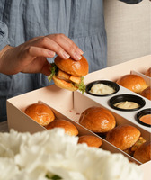 Emballage alimentaire écologique pour restaurants, crêpes, gâteaux, biscuits, frites, beignets, sushis, brownies, boîte à biscuits avec séparateurs, emballage pour churros