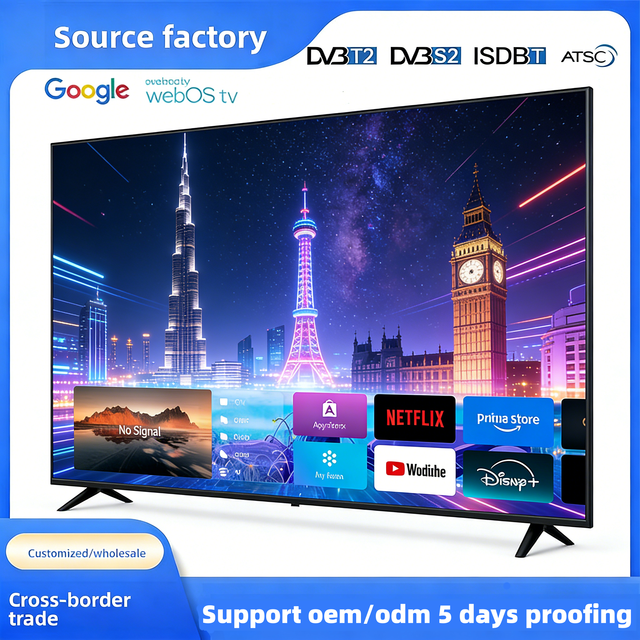 Factory Wholesale 85 Inch Frameless 4K UHD Large Screen Network Android Wifi Television LED LCD Smart TV for Home Hotel