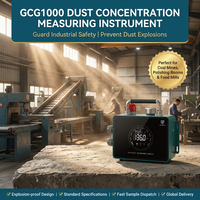 Alat Ukur Konsentrasi Debu 0-1000Mg Layar Tampilan Definisi Tinggi Super Anti Fouling Versi Upgrade Gcg1000