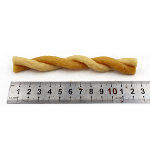 Nutrición saludable comida para mascotas doble color perro Cecina golosinas Jerky delicioso perro Pato masticar carne tratar palos pollo queso sabor - Product Image 5