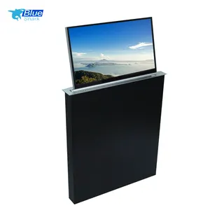 Ultra thin office equipment Pop Up LCD LED Monitor Lift with Retractable Monitor/ Hidden desk mounted remote control LCD lift