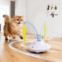 Jouet Électrique Rotatif et Mobile pour Chat Domestique – Accessoire de Divertissement pour Animaux de Compagnie