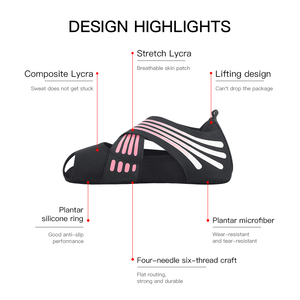 Chaussures de danse plates et respirantes pour femmes, idéales pour le yoga, le ballet et le Pilates, avec semelle antidérapante et bandes croisées ajustables - Product Image 3