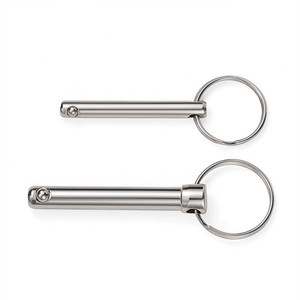 Haute résistance 304 316 acier inoxydable personnalisé métrique et pouces poignée d'anneau de traction à dégagement rapide verrouillage à billes ensemble de goupilles de collier - Product Image 4