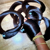 Lot de Cheveux Humains Bruts Non Traités Vietnamiens Lisses Naturels, Cuticules Alignées, Cheveux Vierges, Fournisseur d'Extensions de Cheveux Indiens et Cambodgiens
