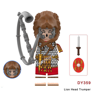 Série de figurines d'<span class=keywords><strong>action</strong></span> miniatures de chevalier médiéval, bouclier, soldat romain, tête mobile, jouets de construction - Product Image 4