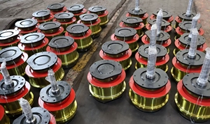 Bánh xe thép chính xác cao rèn các bộ phận máy móc xây dựng cho cần cẩu trên không và bánh xe đường sắt cần cẩu - Product Image 5