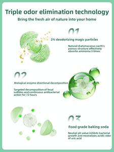 ทรายแมวจากมันสำปะหลัง ดูดซับดีเยี่ยม ควบคุมกลิ่นได้ดีเยี่ยม ไม่ติดก้นกระบะ ปราศจากฝุ่นเกือบหมด ฆ่าเชื้อโรค ขจัดคราบปัสสาวะ - Product Image 2