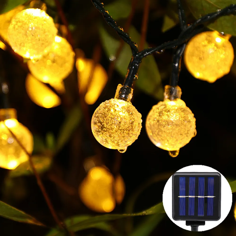 LED luce solare stringa campeggio all'aperto IP55 luci di colore impermeabile telecomando balcone giardino giardino luci decorative