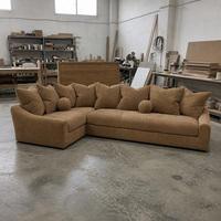 Canapé d'angle en cuir Jennifer, luxe moderne, sur mesure, rembourré, pour salon et hôtel, fabricant de meubles