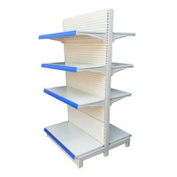 Gondoles de supermarché Chuangmeijia double face - Acier laminé à froid, capacité de charge lourde de 50-70 kg/étagère, certifiées CE