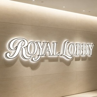 Letrero LED de Canal con Letras Acrílicas Perforadas, Letras Metálicas 3D de Aluminio con Retroiluminación, Letrero Luminoso para Exteriores, Fachada de Tienda