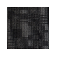 Moquette de bureau moderne en PP emboîtable, écologique, pour usage domestique, avec support en bitume, moquette grise, dalles de moquette de bureau commerciales 50x50cm
