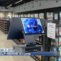 Système de caisse enregistreuse ultra-fin pliable, système de point de vente tout-en-un, terminal tactile POS, système POS de vente au détail