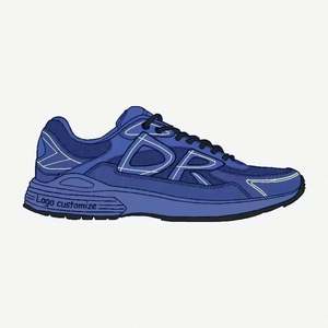 <span class=keywords><strong>2025</strong></span> retro thời trang B30/giày thể thao cho nam giới chất lượng cao phản quang da chính hãng Sneakers ren-up đóng cửa lưới xu hướng thời trang - Product Image 3