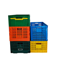 Caisses en plastique matérielles recyclables de pp caisses de stockage pliables de transport de style de maille pour le stockage efficace