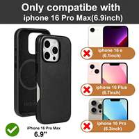 Étui de téléphone en cuir, étui de téléphone en cuir pleine fleur, étui de téléphone en cuir personnalisé en gros pour iPhone 18 Pro