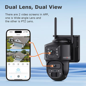 كاميرا شمسية لاسلكية مزدوجة 4G AOV our تسجيل كامل الوقت في الهواء الطلق IP65 6MP HD كاميرا AI للكشف عن الحركة - Product Image 3