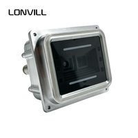 Module de lecture de codes-barres extérieur robuste en acier inoxydable LONVILL à double capteur et scellé sous vide pour portail de parking
