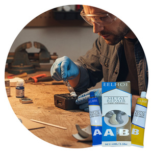 Resina epoxi a y B, selladores adhesivos de pegamento AB transparente líquido para manualidades de aterrizaje, resina epoxi y endurecedor o mesa de madera - Product Image 2