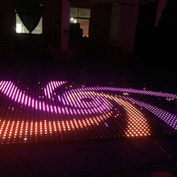 Pista de Baile LED Programable para Bares, Fiestas, Bodas, Discotecas, Clubes Nocturnos, 8x8 Píxeles, Vidrio Templado