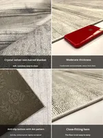 Nordisches Geometrisches Muster Rutschfester Polyester-Teppich Wohnzimmer Sofa Couchtisch Decke Leichter Luxus Einfaches Schlafzimmer-Teppich