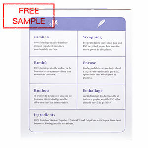 Serviettes hygiéniques écologiques compostables de marque à base de plantes dégradables en usine de bambou ECO BOOM - Product Image 5