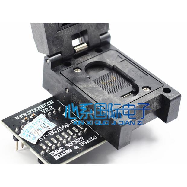 V2.5 Genuine BGA169/BGA153 EMMC Adapter Programmer Burning Socket Test Socket