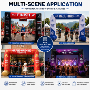 Arco de Carrera Inflable Personalizado CATC con Soplador Incorporado |   Puerta de Meta del Maratón |   Arco de Meta de la Marca City Race |   MOQ-1 - Product Image 6