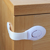 MM-BSP018 Bébé Enfant Enfants En Plastique Serrure De Sécurité Adhésif Armoire de Tiroir De Réfrigérateur De Porte