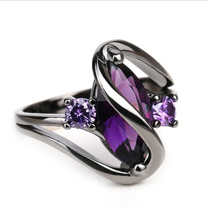 Marquise Shape <b>S</b> Curve <b>Ring</b> Creative Design Finger <b>Ring</b> for <b>Men</b> and Women - Product Image 5