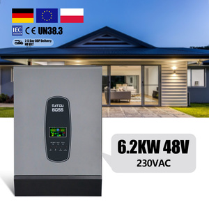 Système solaire hors réseau pour stockage UE, onduleur hybride MPPT à onde sinusoïdale pure 50V 6.2KW 220V 230V monophasé - Product Image 1