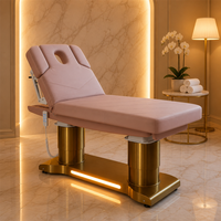 Sillón Eléctrico Multifuncional para Tratamientos de Belleza, Reposacabezas con Resorte de Gas, Reposabrazos Extraíbles, Control Remoto, Reclinable, para Salón o Clínica