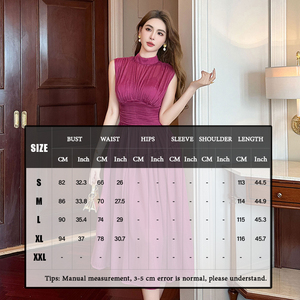ZYHT 61021 ชุดเดรสชีฟอง<span class=keywords><strong>ยาว</strong></span>สีชมพูแบบลำลองสำหรับผู้หญิง สไตล์หรูหรา ใส่สบายสำหรับฤดูร้อน รับผลิตตามสั่งขายส่งแบบ OEM - Product Image 5