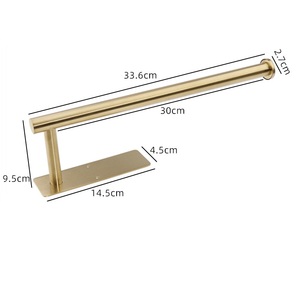 Support adhésif 3M pour papier essuie-tout sous l'armoire, en acier inoxydable, sans perçage, pour cuisine - Product Image 5