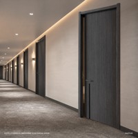 Porte en bois mélaminé de fabrication chinoise, résistante aux rayures, facile à nettoyer, pour les achats en gros