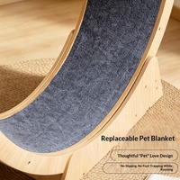 Roue d'exercice pour chat en bois naturel écologique avec bois et peluche pour tous les chats – Idéale pour arbre à chat et griffoir