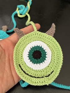 Set di 2 Micro Bikini Verdi Fatti a Mano all'Uncinetto, Costume da Bagno Sexy con Lacci a Quadri Monster INC - Product Image 3