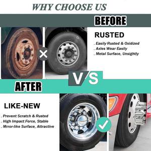 <span class=keywords><strong>Cache</strong></span>-écrous de roue de 33 mm (4-1/4 po) à visser, à dessus plat, de remplacement pour semi-remorques <span class=keywords><strong>Volvo</strong></span> International - Product Image 4