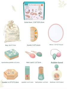 Juego de maquillaje de madera Vintage CE CPC, juego de simulación, Kit cosmético, juguete de peluquería de <span class=keywords><strong>princesa</strong></span> rosa para niñas de más de 3 años - Product Image 3
