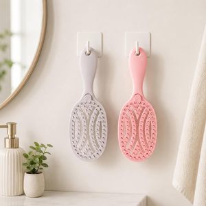 Nuevo Cepillo Ovalado Compacto Personalizado de Venta Caliente para Peinar el Cabello con Cerdas de Nylon, Masaje del Cuero Cabelludo y Eliminación de Cabello Rizado - Product Image 3