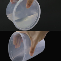 Conteneur alimentaire en plastique pp jetable à emporter de 16 oz Deli pour l'emballage d'utilisation de restaurant Emballage en plastique micro-ondable