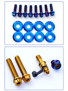 Kit <span class=keywords><strong>de</strong></span> vis en titane modifiées pour étriers <span class=keywords><strong>de</strong></span> <span class=keywords><strong>frein</strong></span> Frando Big Brake et Small Crab, fixations d'étriers <span class=keywords><strong>de</strong></span> <span class=keywords><strong>frein</strong></span> <span class=keywords><strong>Nissin</strong></span> / CNC - Product Image 4