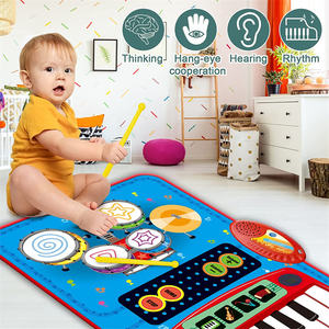 Alfombra Musical 2 en 1 con Sonidos de Tambor, Piano para Bebés, Almohadillas de Tambor, Mantas de Piso, Juguetes Sensoriales para Niños, Niñas y Bebés, Regalos para Fiestas - Product Image 5
