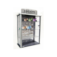 Présentoir de lunettes moderne personnalisé présentoir de plancher de magasin de lunettes en bois acrylique de plexiglas avec miroir